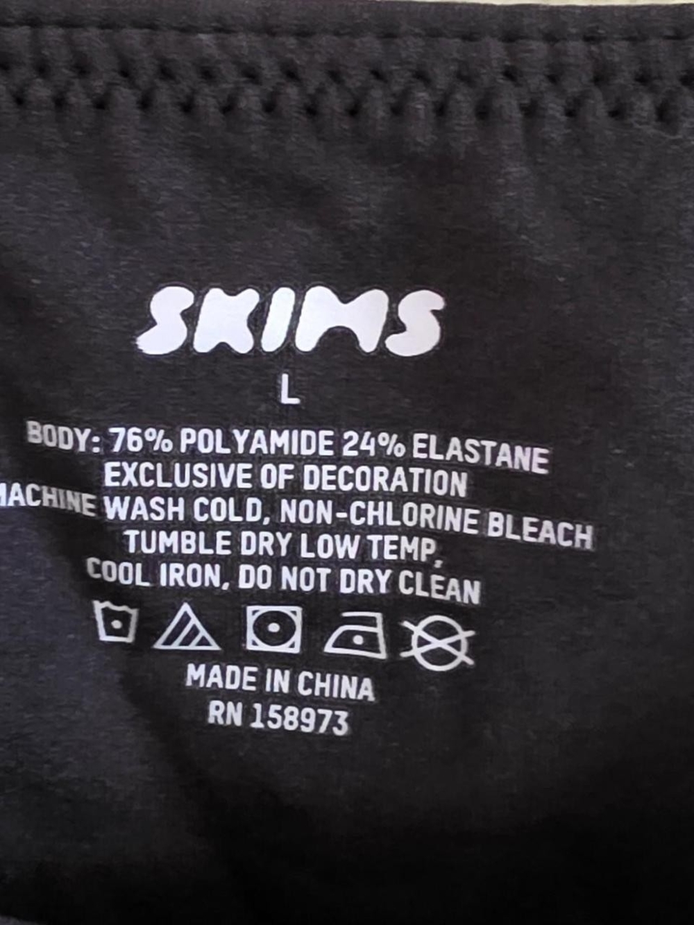 NWT Skims Fits Everybody High Neck Bodysuit Onyx - Picture 7 of 9